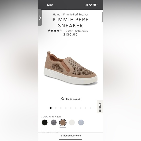 Women's Beige Slip-On Sneakers - Picture 5 of 6